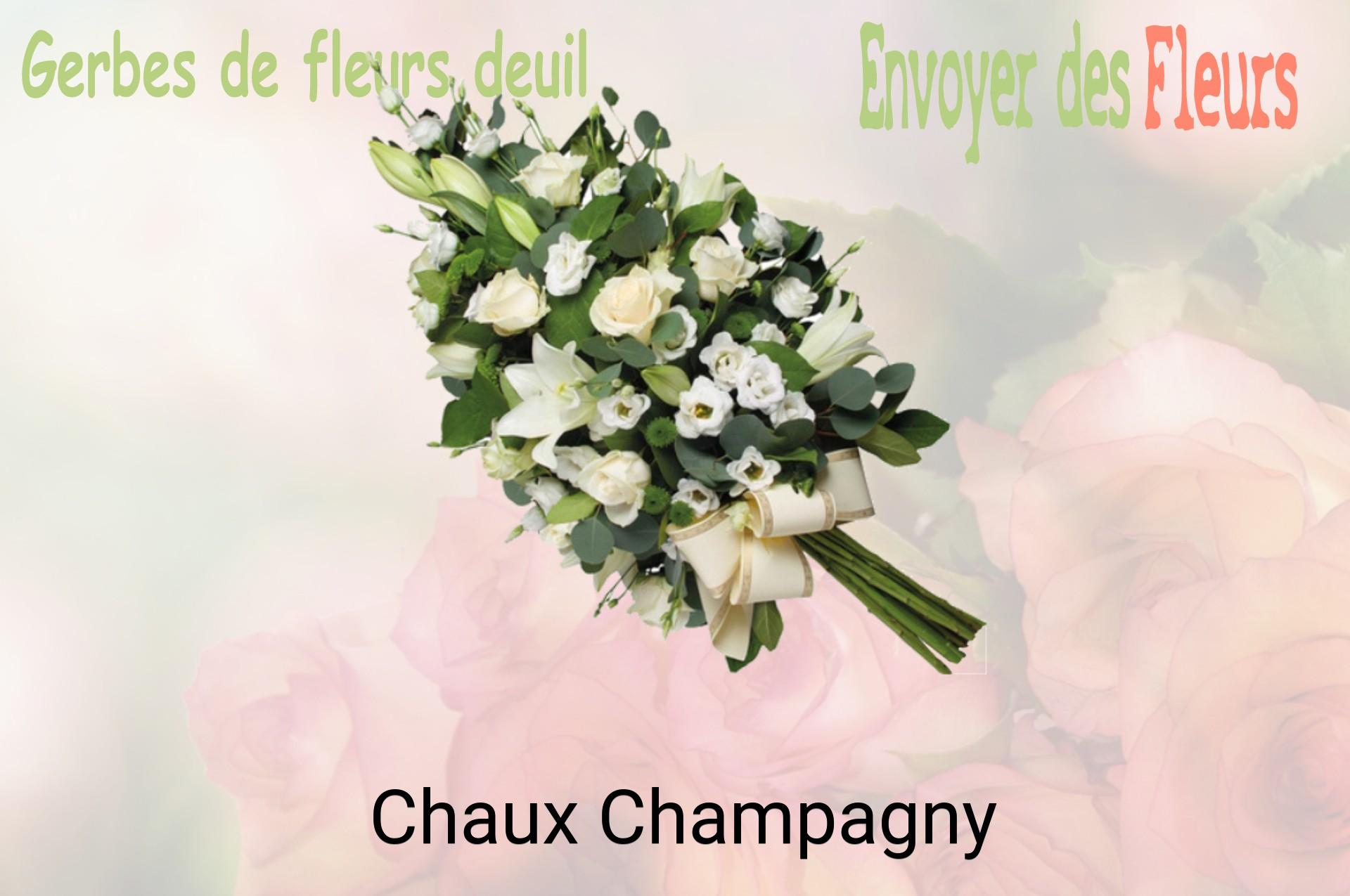 Gerbe de fleurs de deuil livrée à Chaux-Champagny